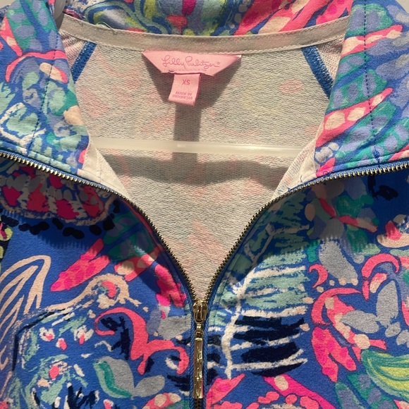 Lilly Pulitzer | Skipper Romper | Fantasy Garden Print | Long Sleeve | Size XS - Picture 7 of 9